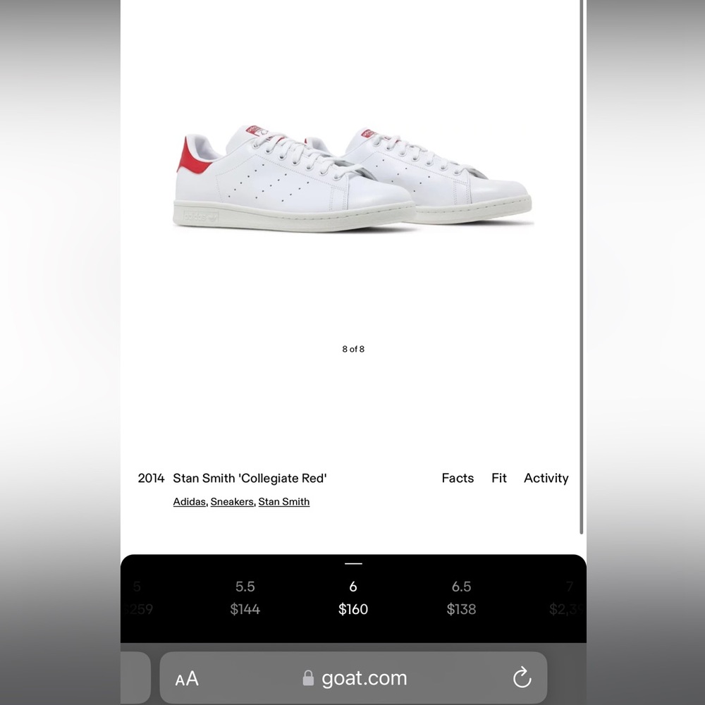 Adidas Stan Smith Collegiate Red